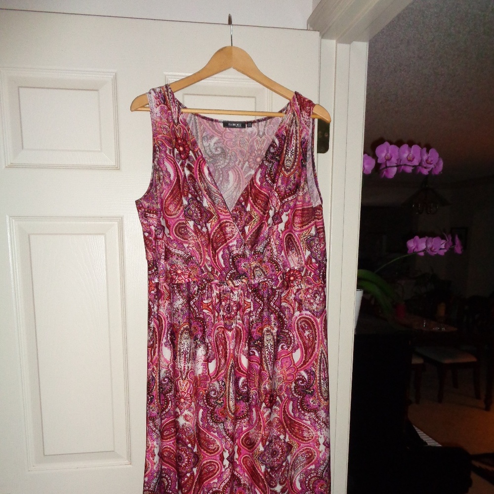 Pink Paisley Dress